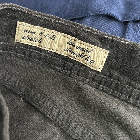 Citizens of Humanity Black Women’s Low Waist Straight Leg Corduroy Pants Size 29 - Picture 6 of 7